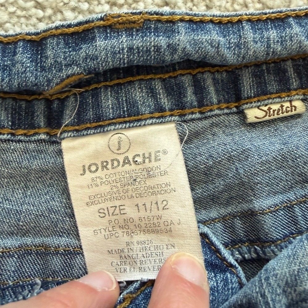 Vintage Jordache Jeans Womens 11/12 Y2K Low Rise Flare Wide Leg Medium Wash - Picture 6 of 13
